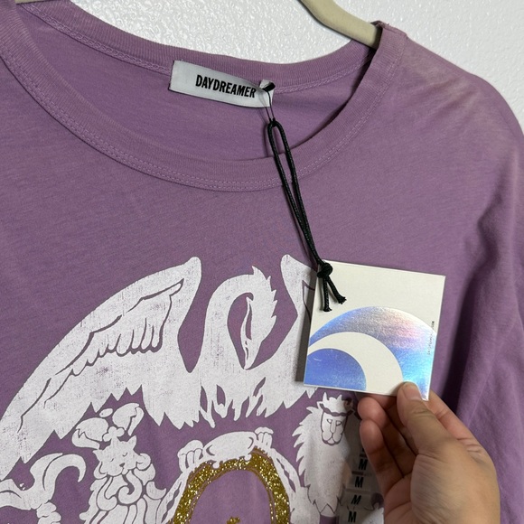 Daydreamer Queen Glitter Crest Longsleeve Purple M - Picture 5 of 7